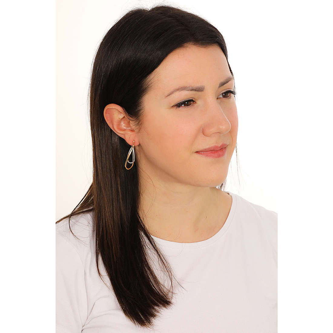 GioiaPura earrings Oro 375 woman GP9-S164594 wearing