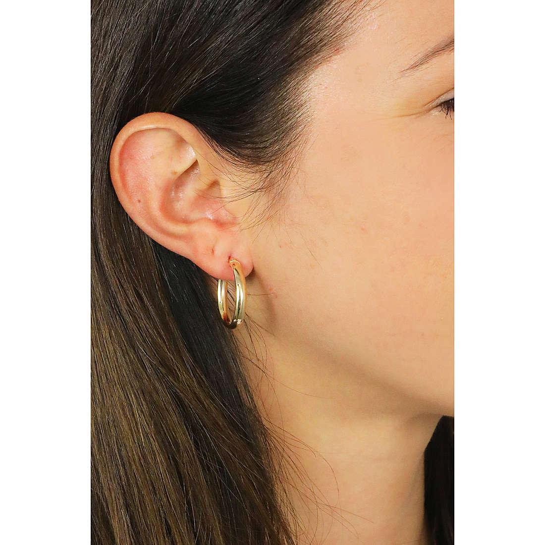 GioiaPura earrings Oro 375 woman GP9-S164604 wearing