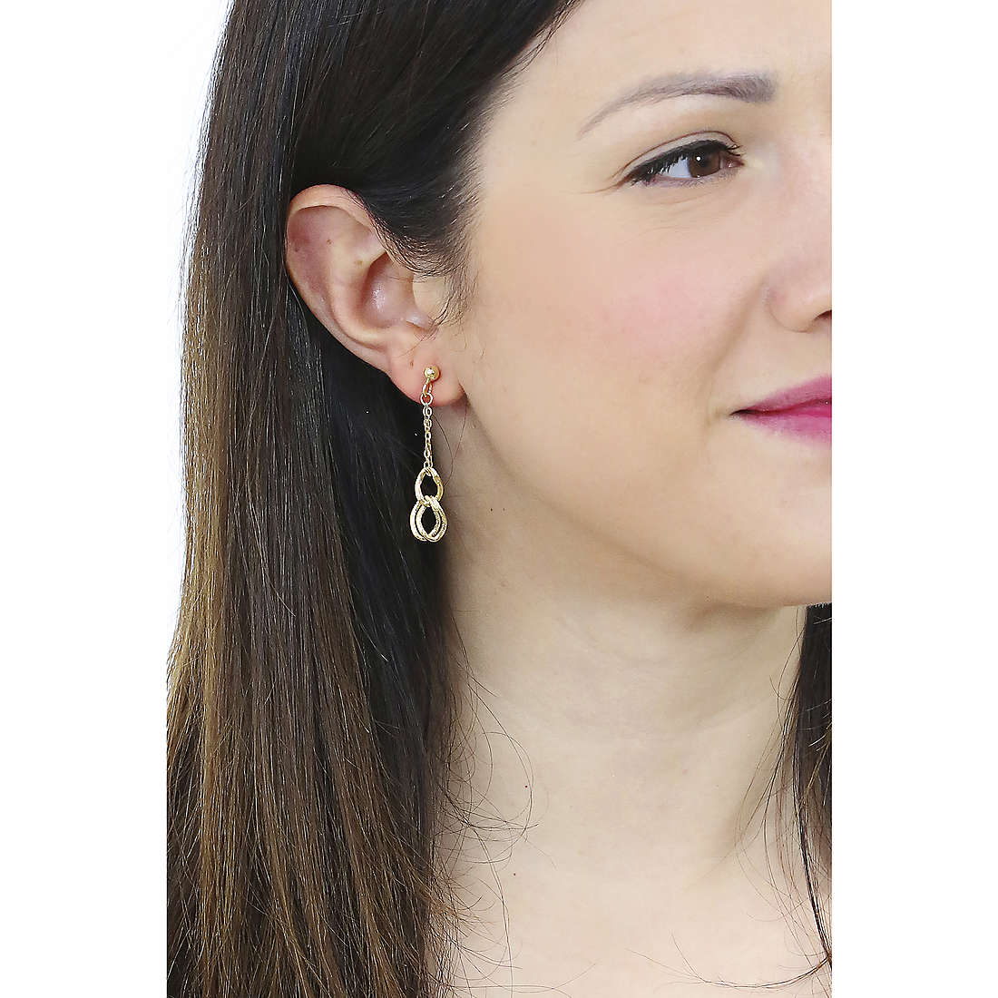 GioiaPura earrings Oro 375 woman GP9-S171051 wearing