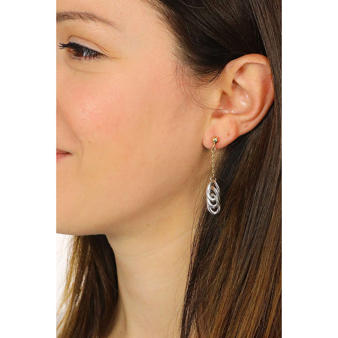 GioiaPura earrings Oro 375 woman GP9-S171753 wearing