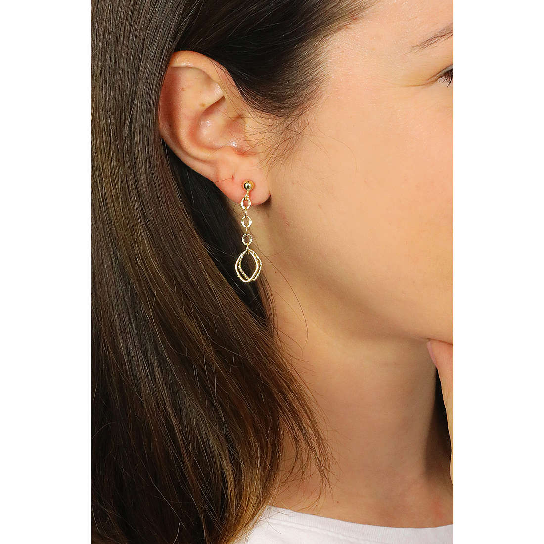 GioiaPura earrings Oro 375 woman GP9-S177917 wearing