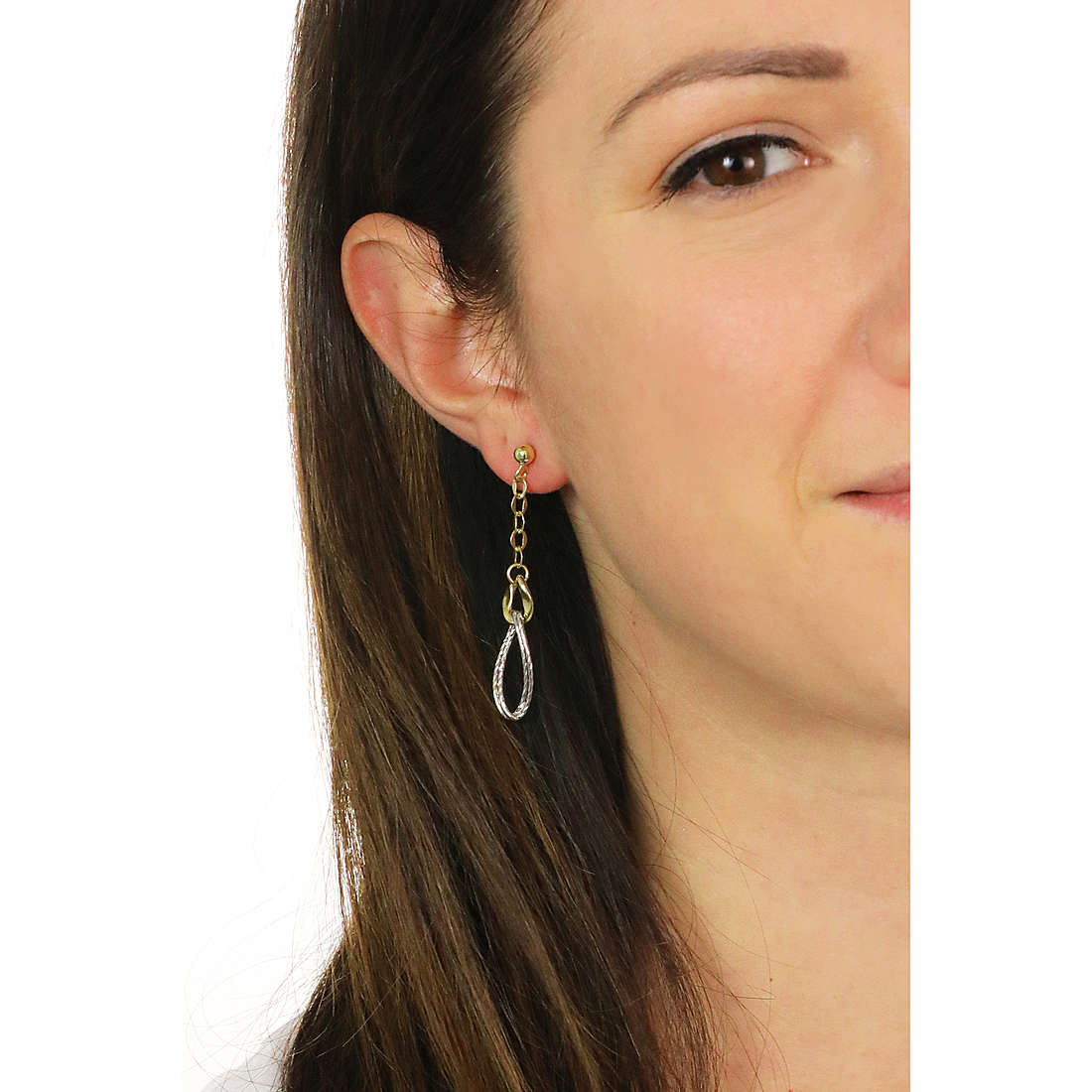 GioiaPura earrings Oro 375 woman GP9-S178014 wearing