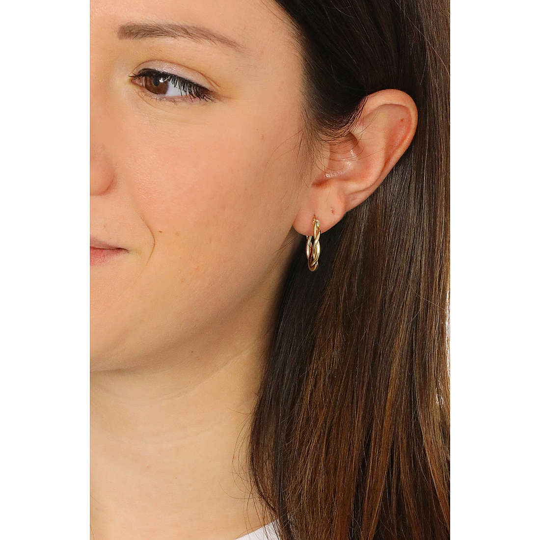 GioiaPura earrings Oro 375 woman GP9-S182664 wearing