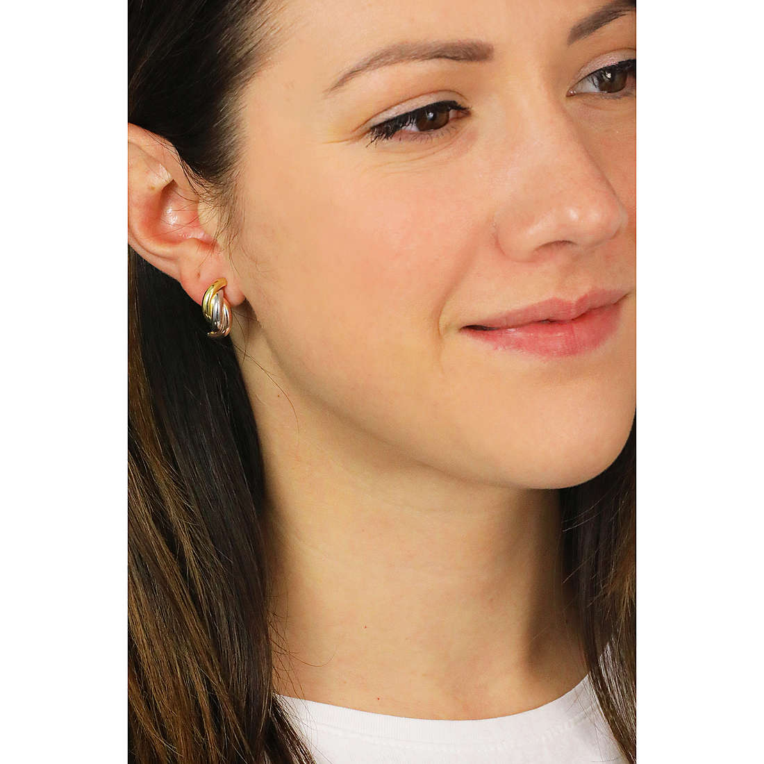 GioiaPura earrings Oro 375 woman GP9-S189167 wearing