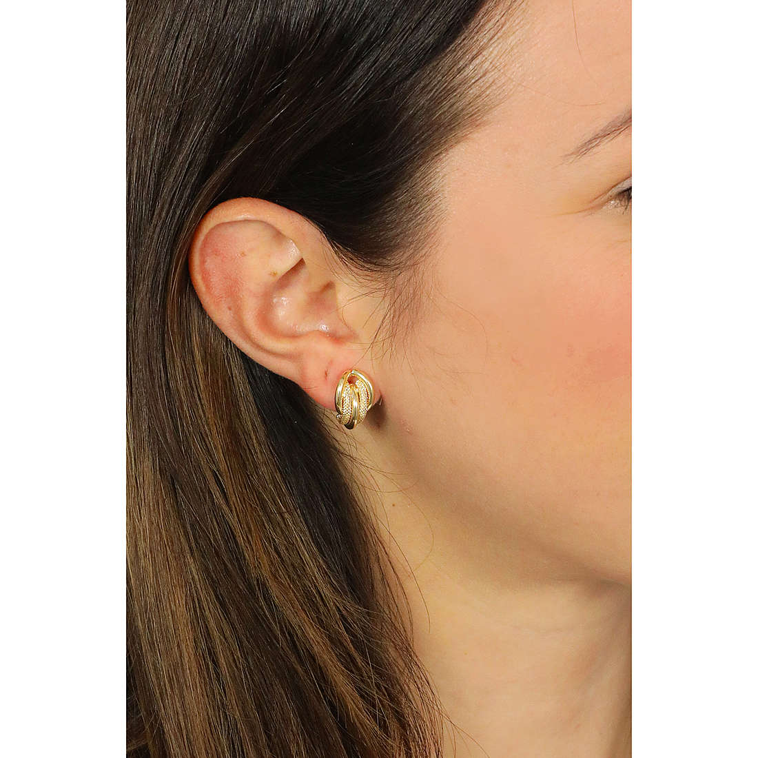 GioiaPura earrings Oro 375 woman GP9-S189169 wearing