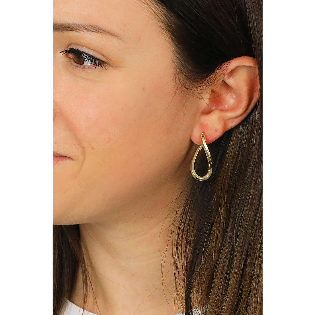 GioiaPura earrings Oro 375 woman GP9-S197468 wearing