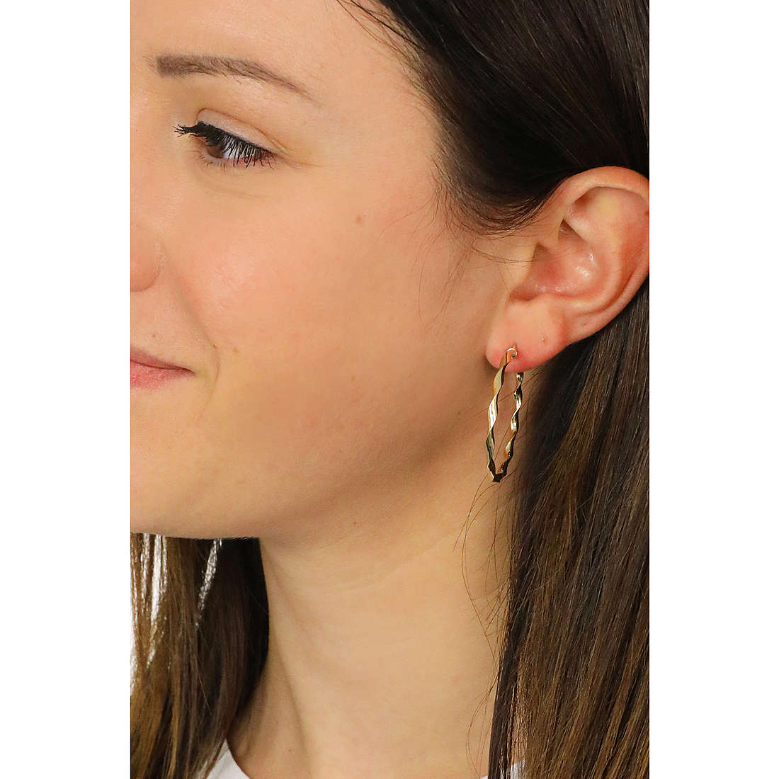GioiaPura earrings Oro 375 woman GP9-S213504 wearing