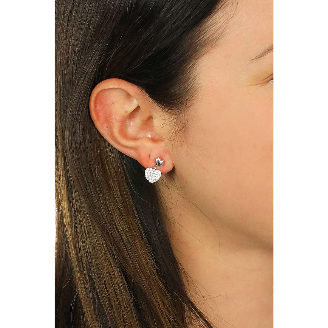 GioiaPura earrings Oro 375 woman GP9-S214167 wearing