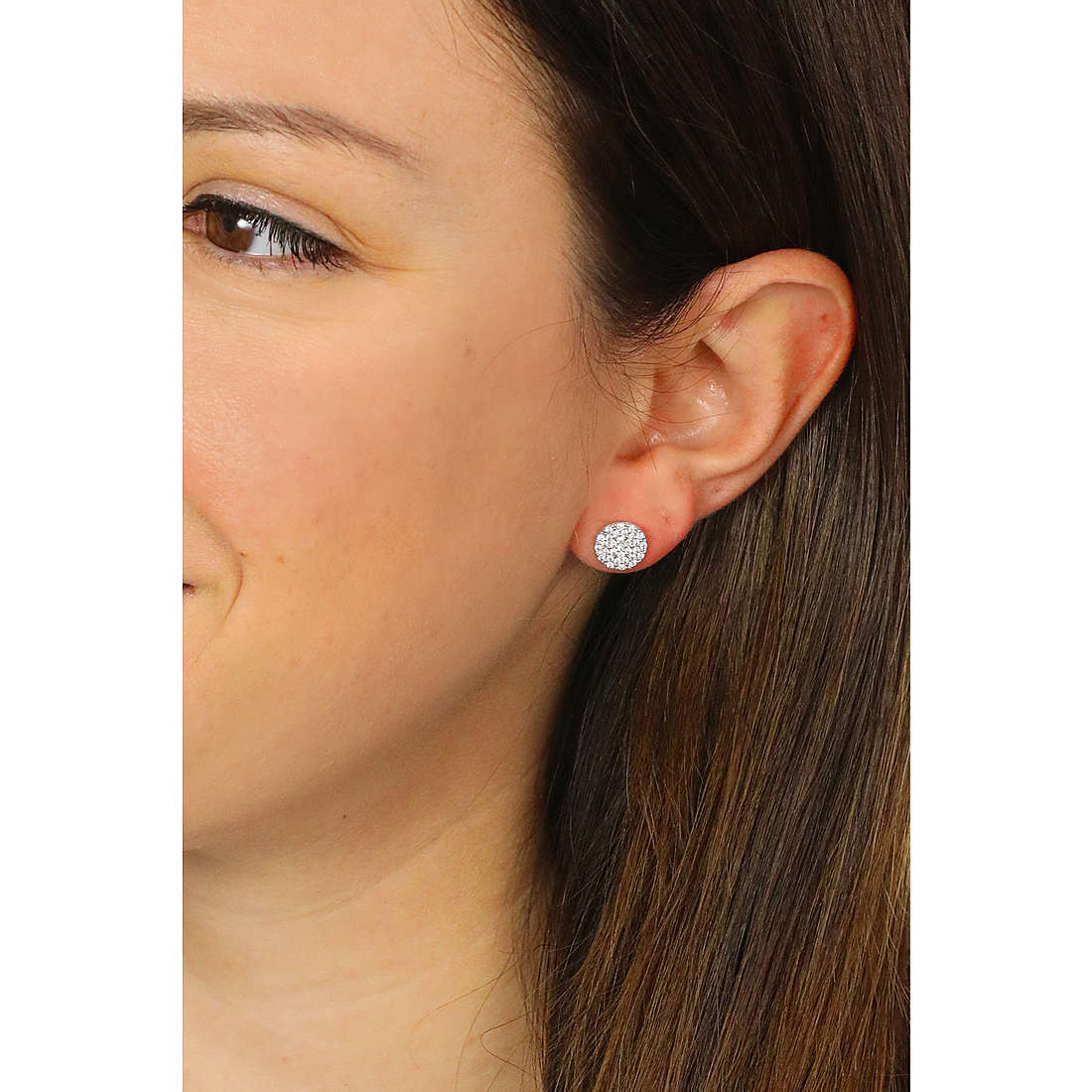 GioiaPura earrings Oro 375 woman GP9-S214170 wearing