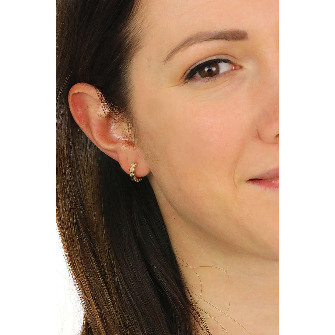 GioiaPura earrings Oro 375 woman GP9-S218401 wearing
