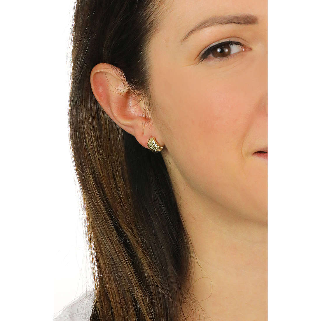 GioiaPura earrings Oro 375 woman GP9-S231184 wearing
