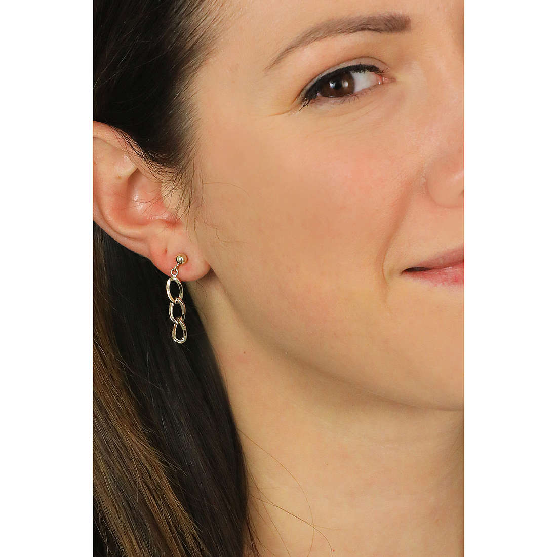 GioiaPura earrings Oro 375 woman GP9-S233262 wearing
