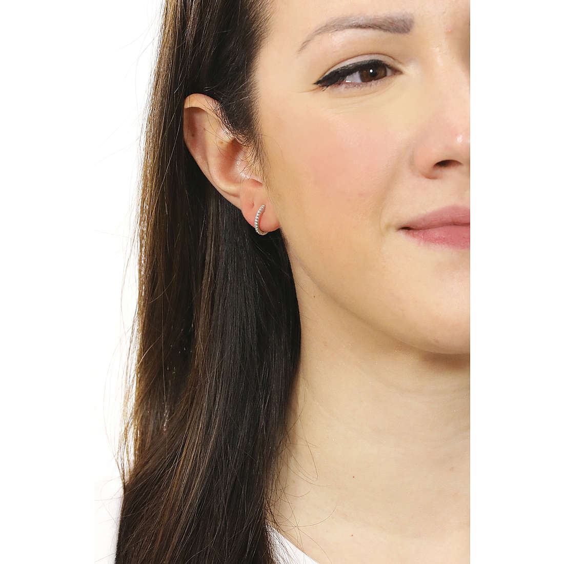 GioiaPura earrings Oro 375 woman GP9-S253572 wearing