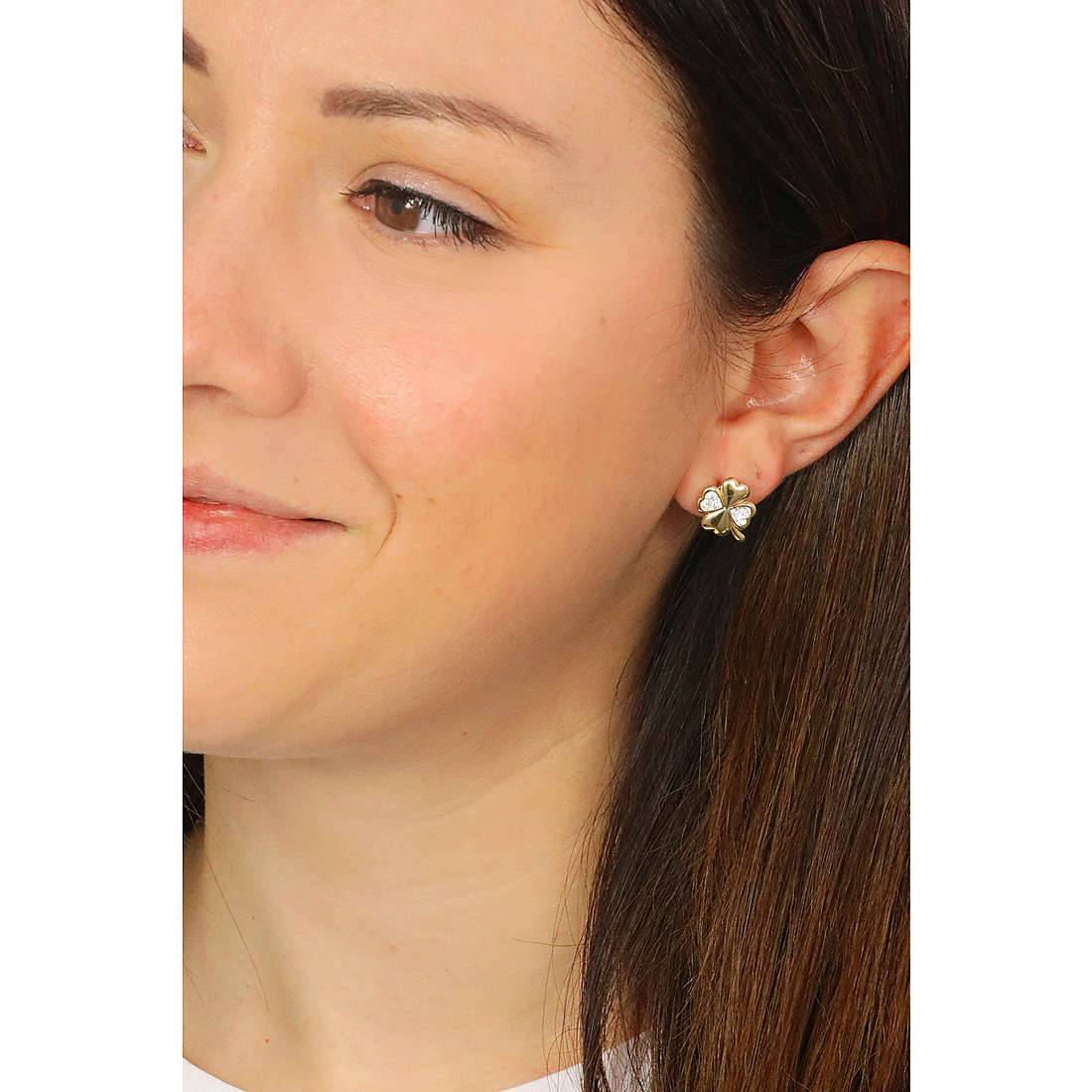GioiaPura earrings Oro 375 woman GP9-S254197 wearing