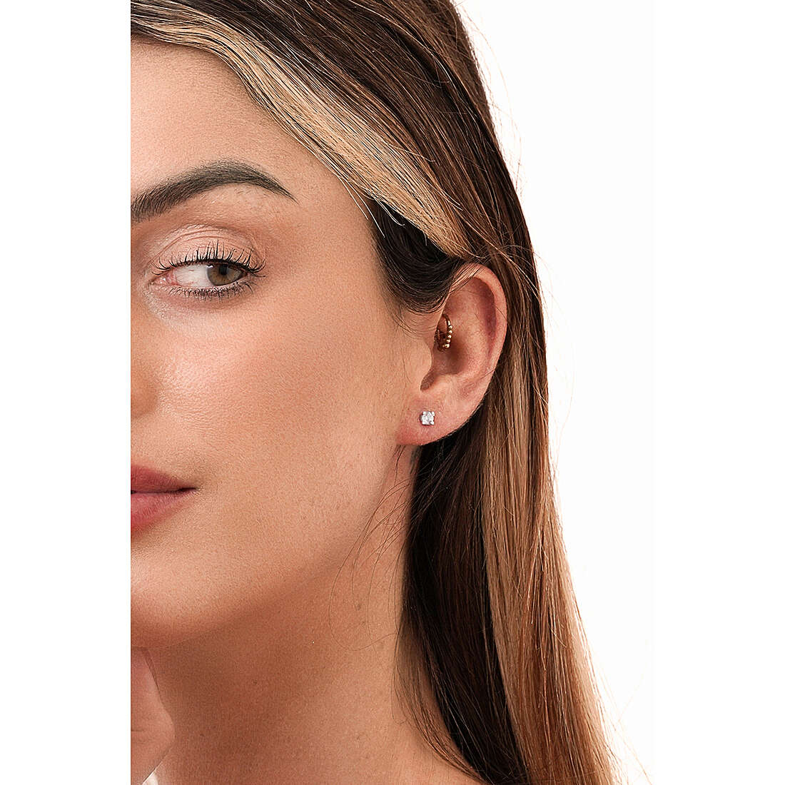 GioiaPura earrings Oro 750 woman GP-S136849 wearing