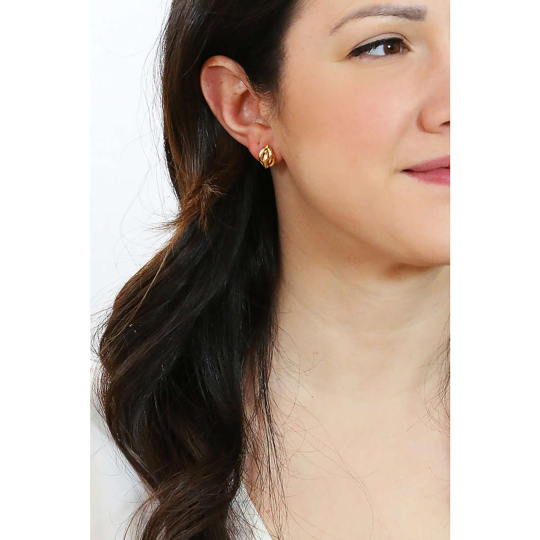 GioiaPura earrings Oro 750 woman GP-S137515 wearing