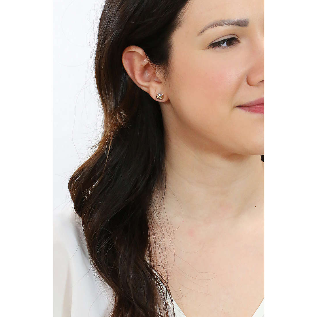 GioiaPura earrings Oro 750 woman GP-S141432 wearing
