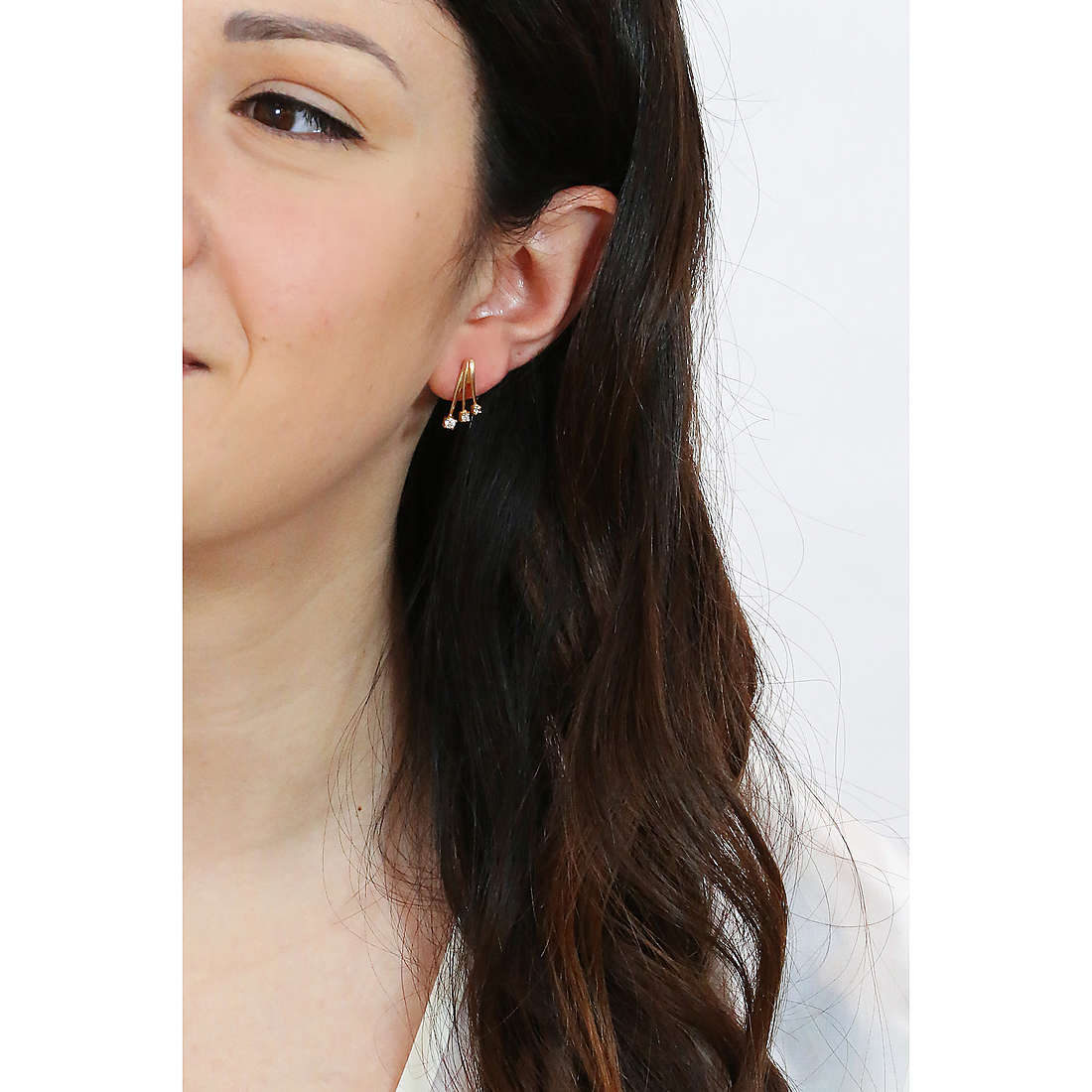GioiaPura earrings Oro 750 woman GP-S146722 wearing