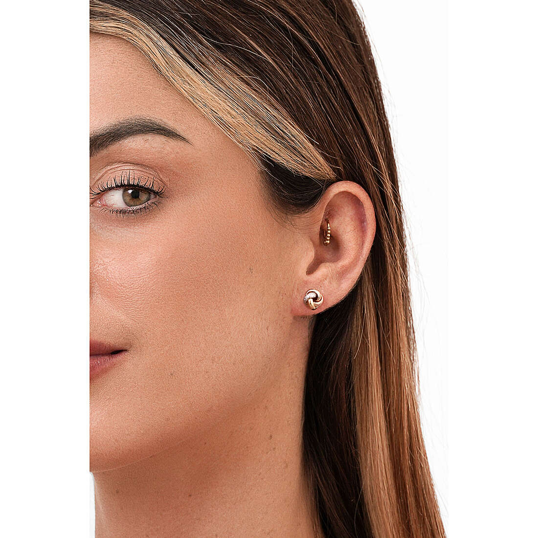GioiaPura earrings Oro 750 woman GP-S155052 wearing