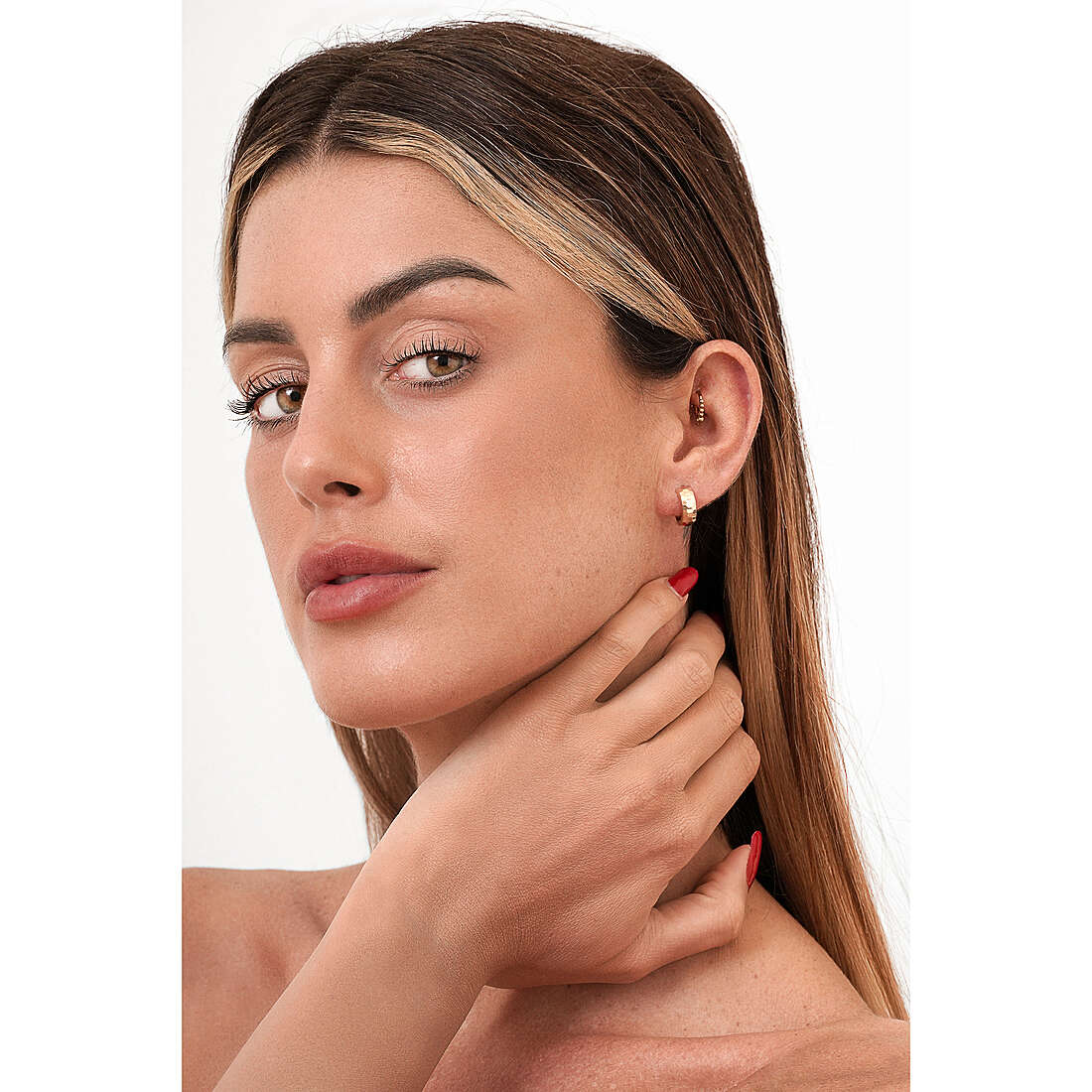 GioiaPura earrings Oro 750 woman GP-S159393 wearing