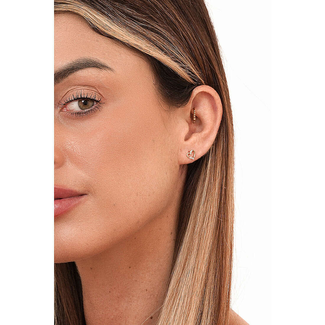 GioiaPura earrings Oro 750 woman GP-S167080 wearing