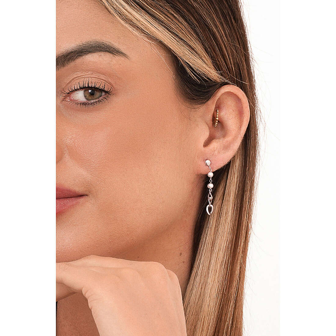 GioiaPura earrings Oro 750 woman GP-S214041 wearing