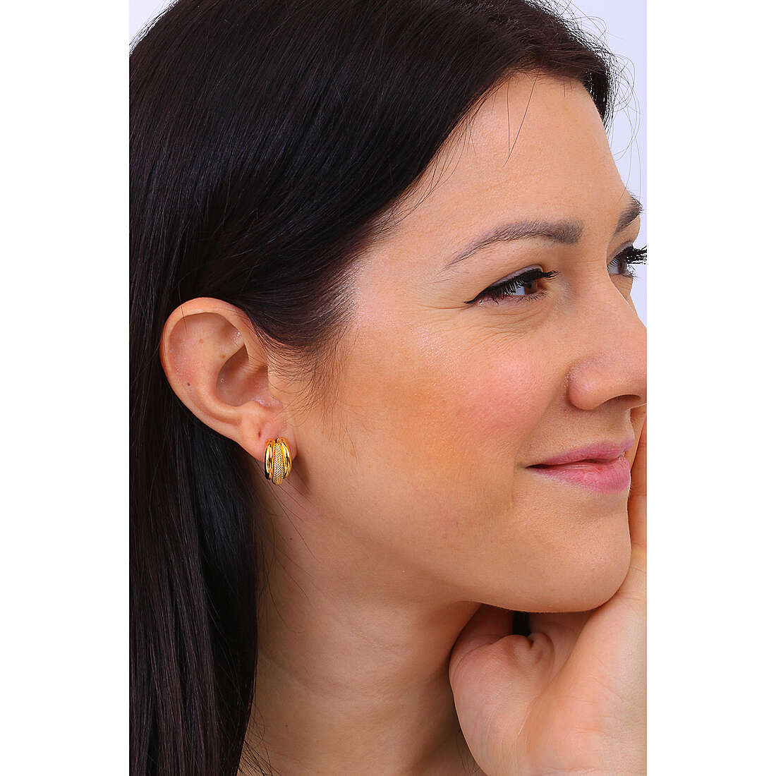 GioiaPura earrings Oro 750 woman GP-S221804 wearing