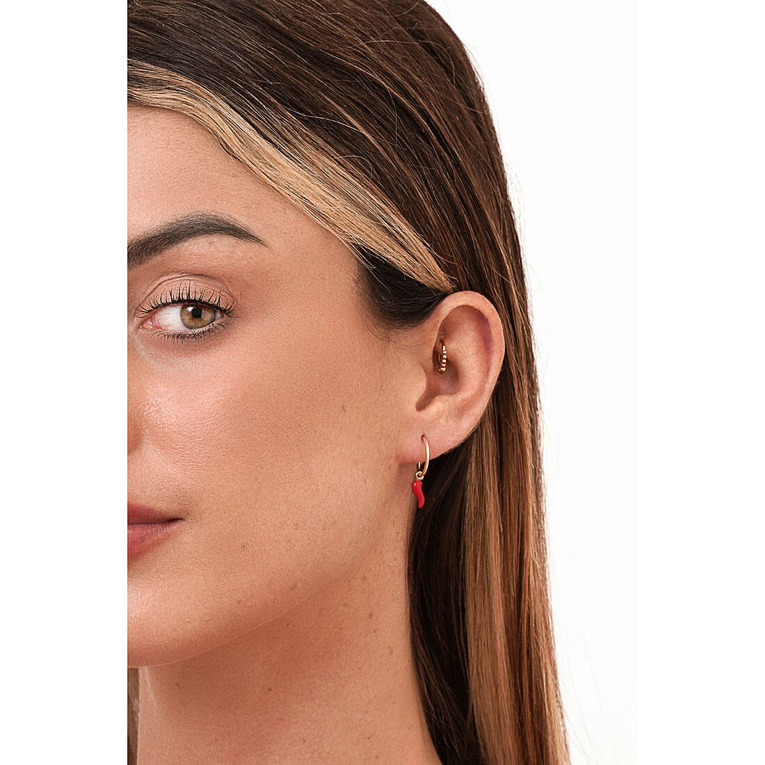 GioiaPura earrings Oro 750 woman GP-S237632 wearing