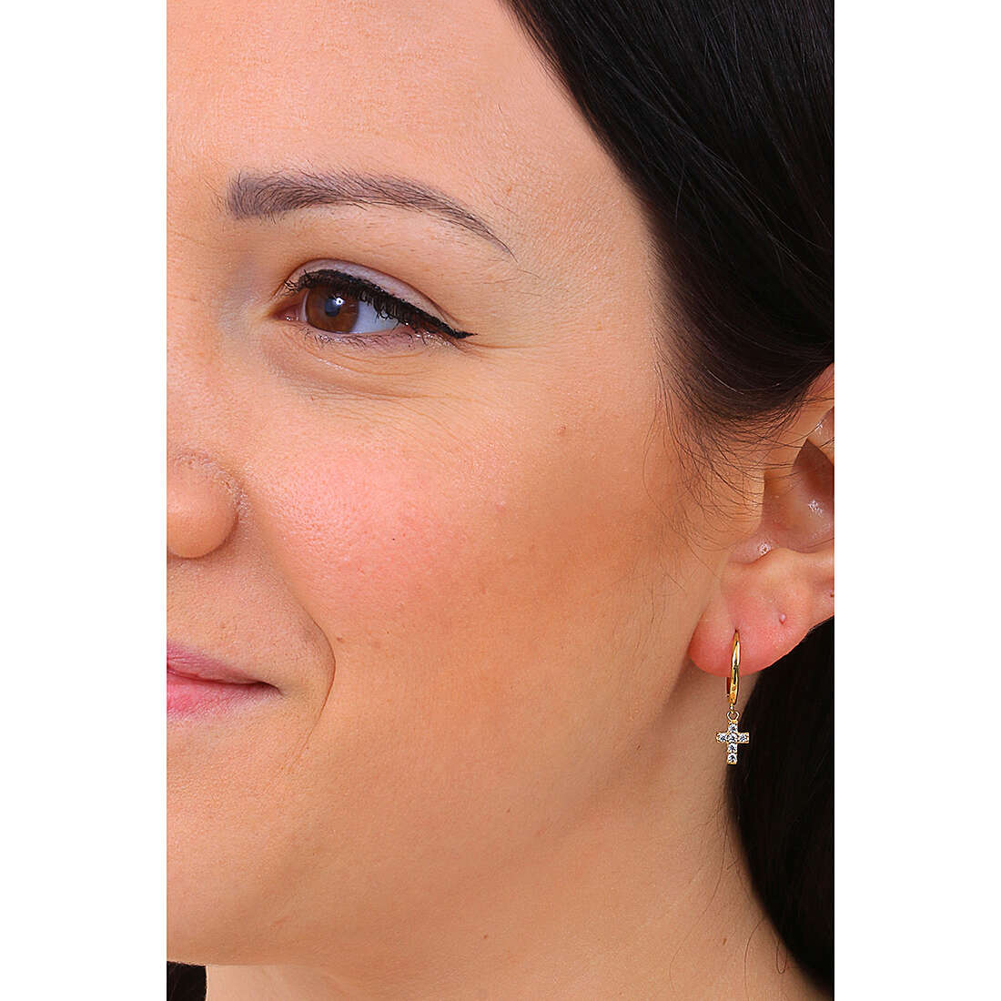 GioiaPura earrings Oro 750 woman GP-S242660 wearing