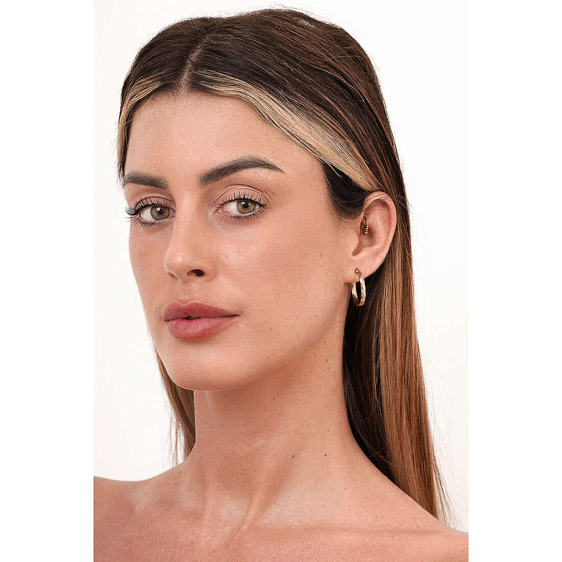 GioiaPura earrings Oro 750 woman GP-S243255 wearing