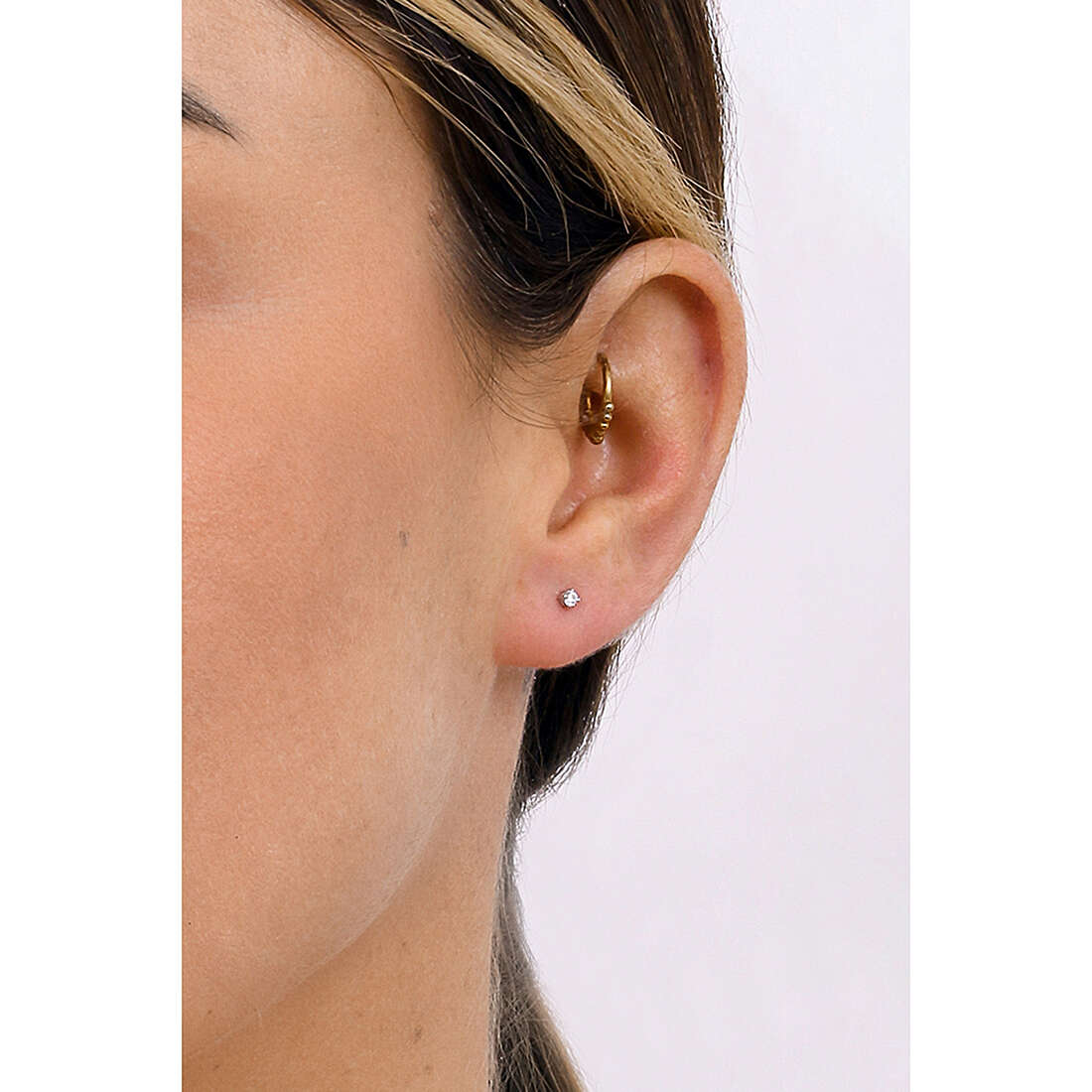GioiaPura earrings Punti di luce woman LPE59208 wearing