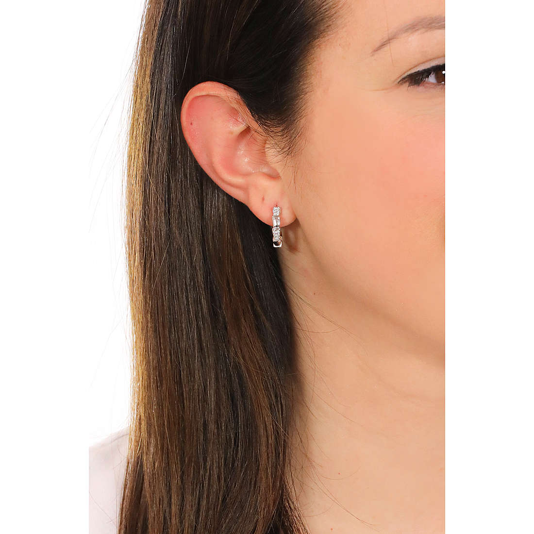 GioiaPura earrings woman ST64843-01RH wearing
