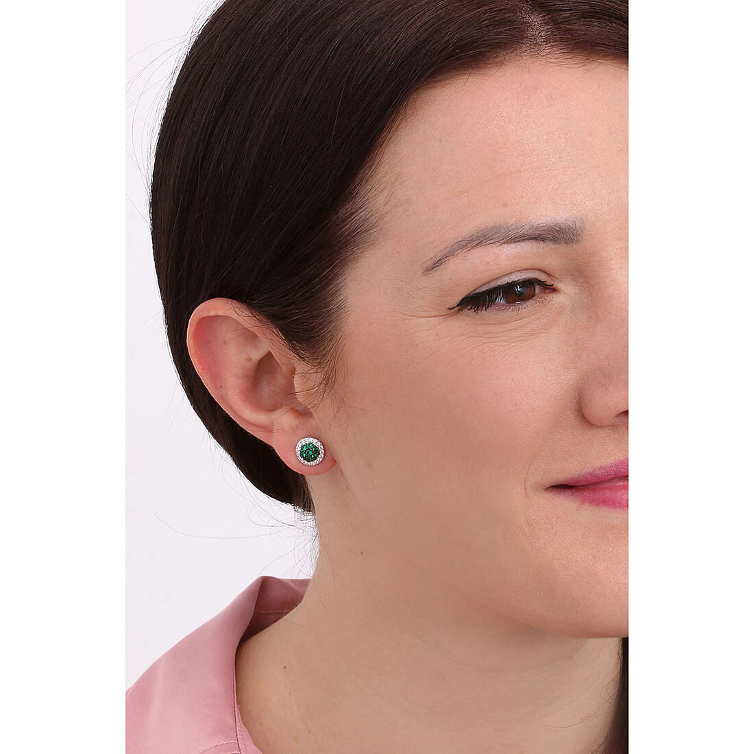 GioiaPura earrings woman ST65668-RHVE wearing