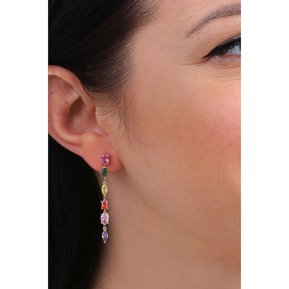 GioiaPura earrings woman ST66727-OR wearing