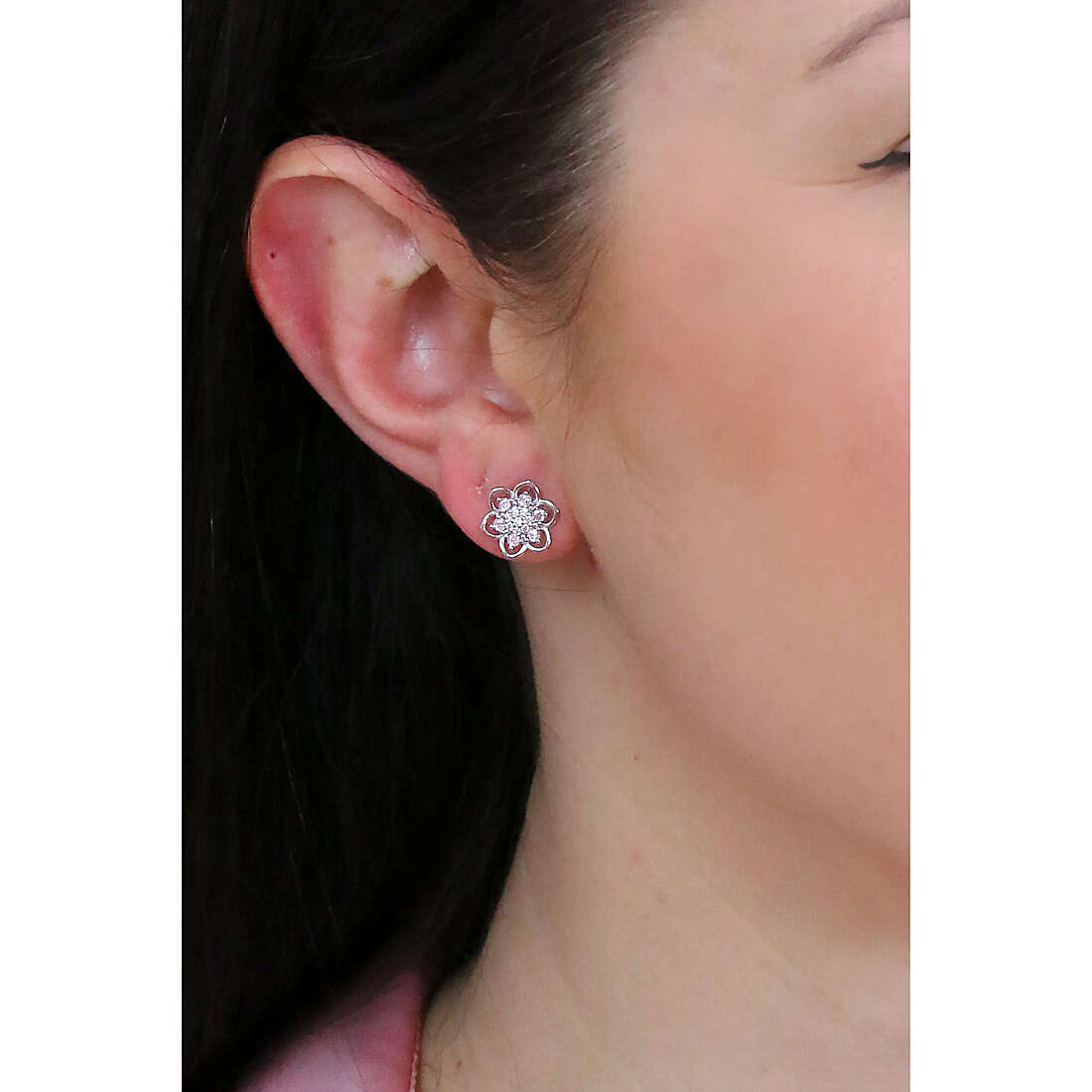 GioiaPura earrings woman ST67997-ORGI wearing