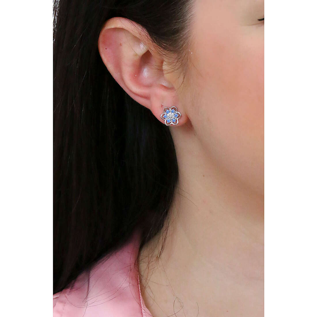 GioiaPura earrings woman ST67997-RHBL photo wearing