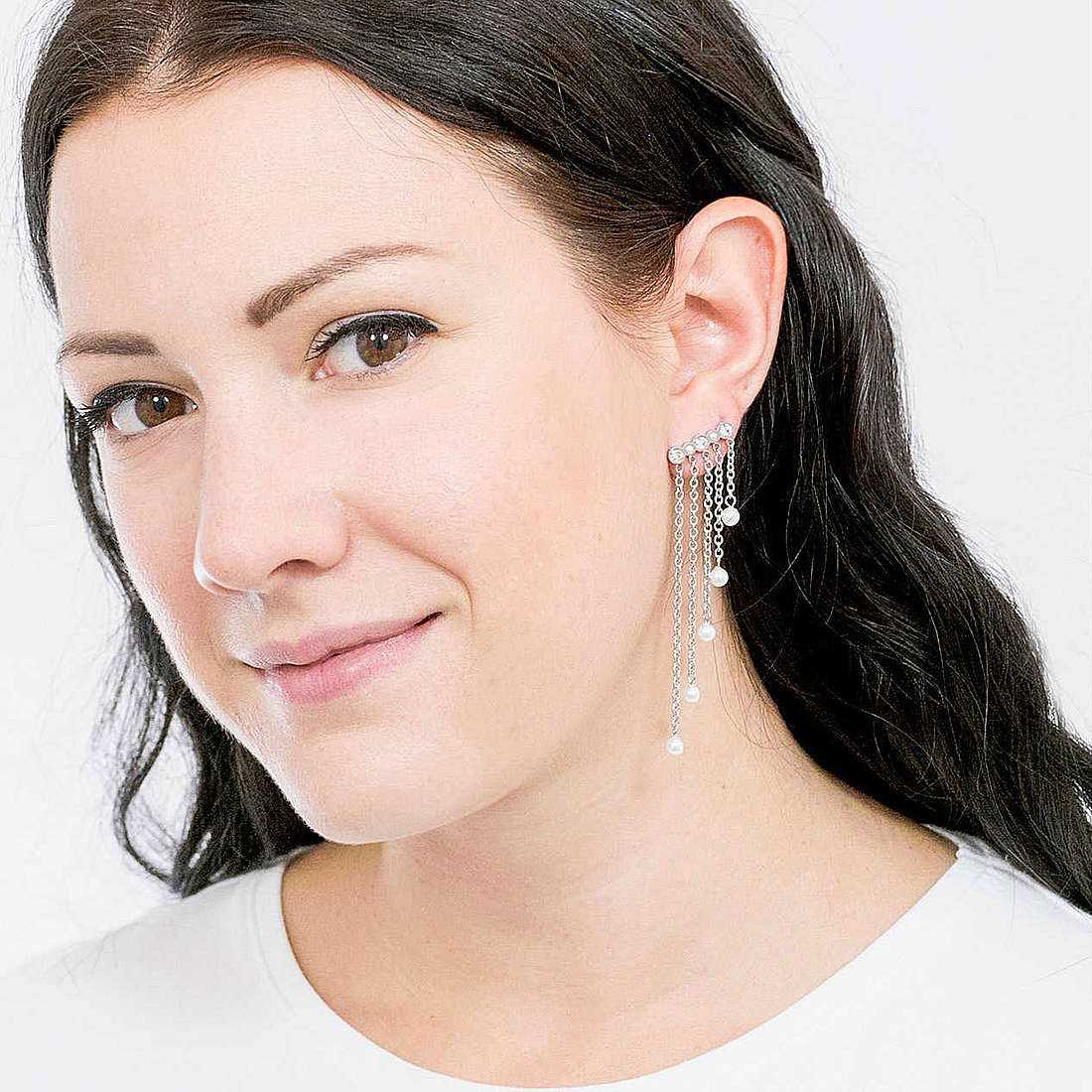 Liujo earrings woman LJ1478 wearing