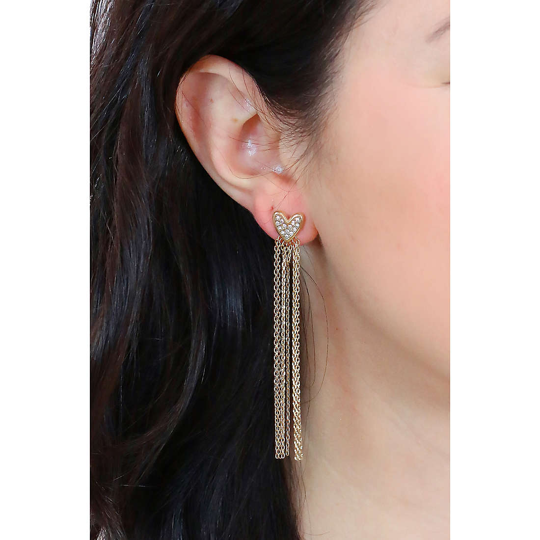 Liujo earrings woman LJ1854 wearing