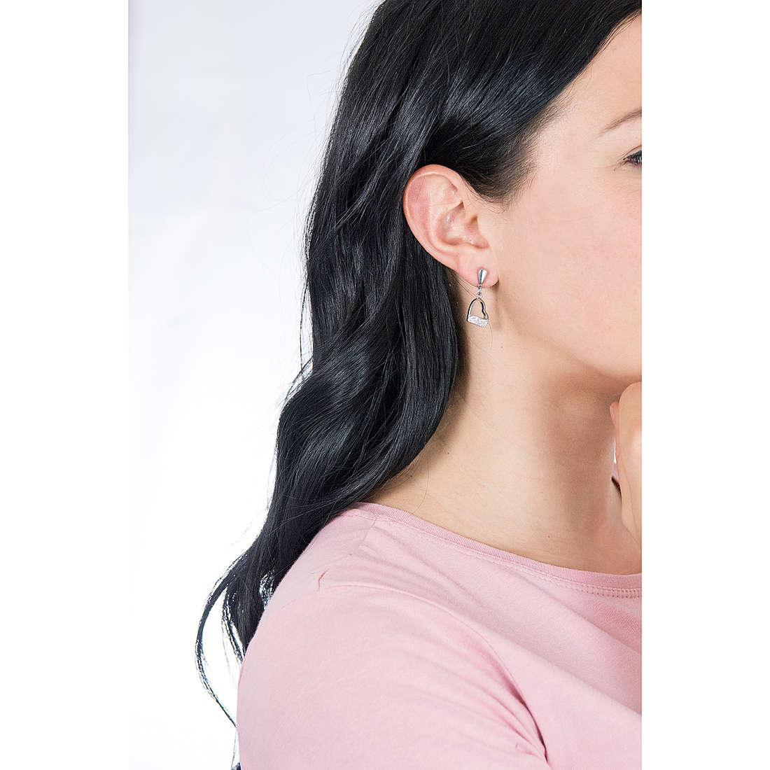 Lotus Style earrings Woman'S Heart woman LS1784-4/1 wearing