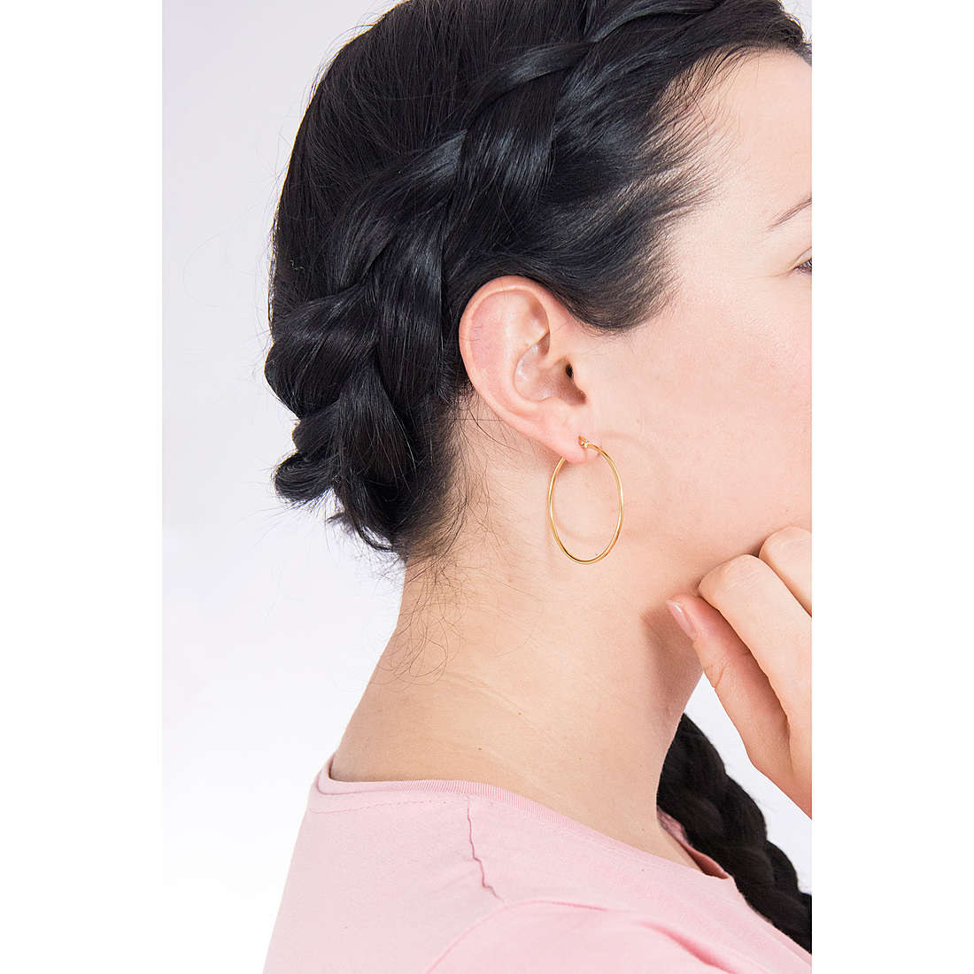 Luca Barra earrings Holiday woman LBOK954 wearing