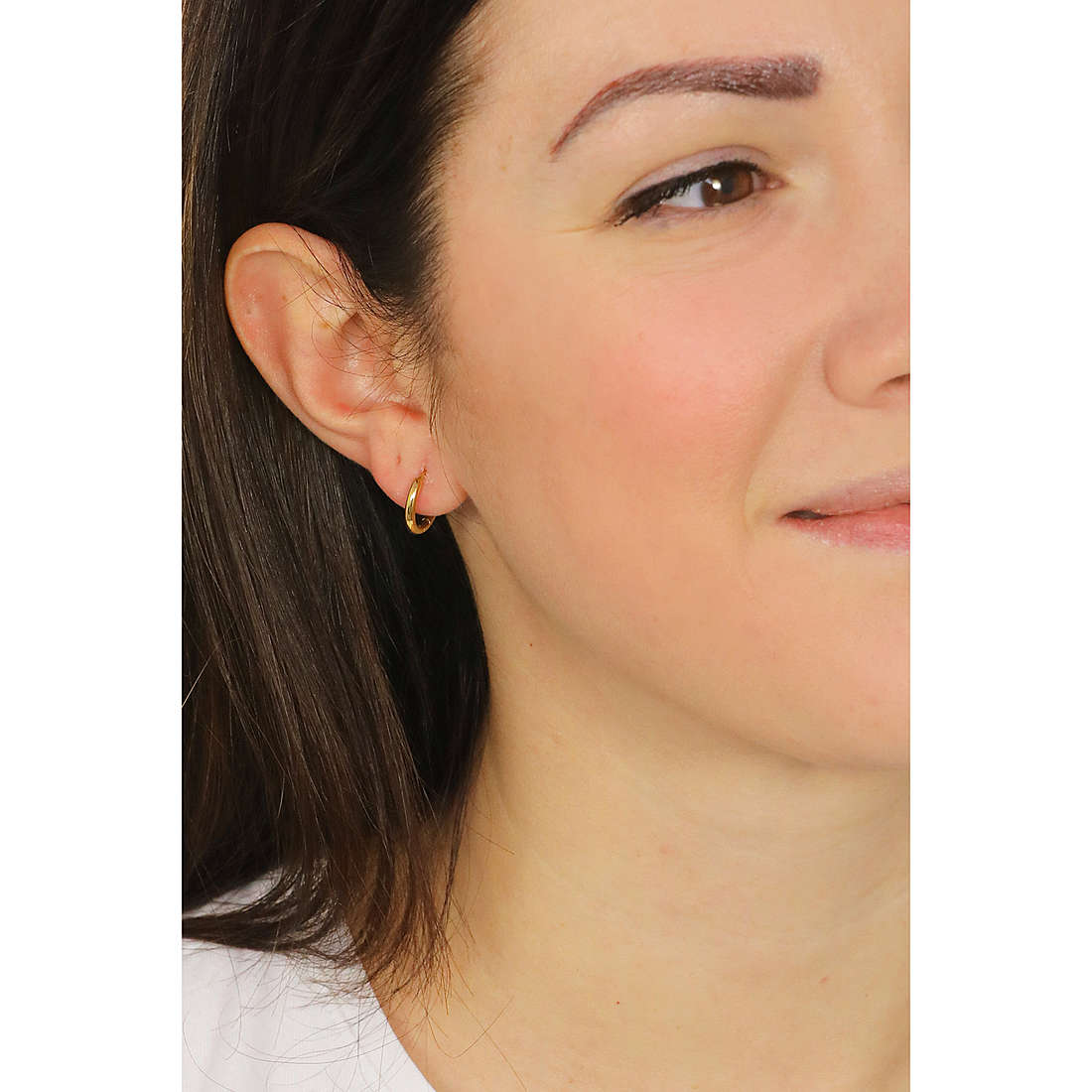 Luca Barra earrings woman OK1120 wearing