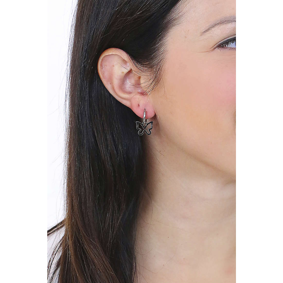 Luca Barra earrings woman OK1134 wearing