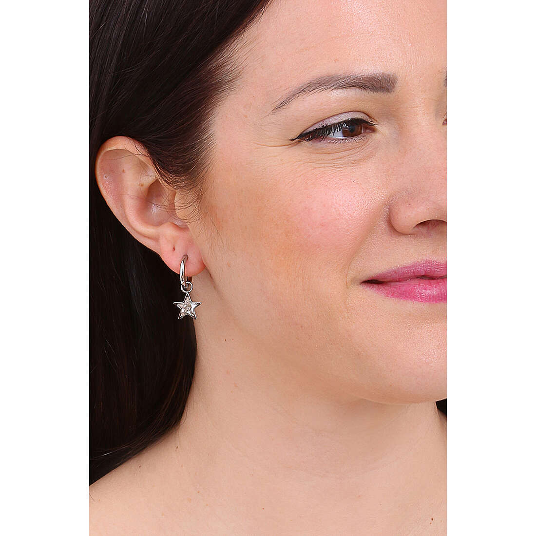 Luca Barra earrings woman OK1224 wearing