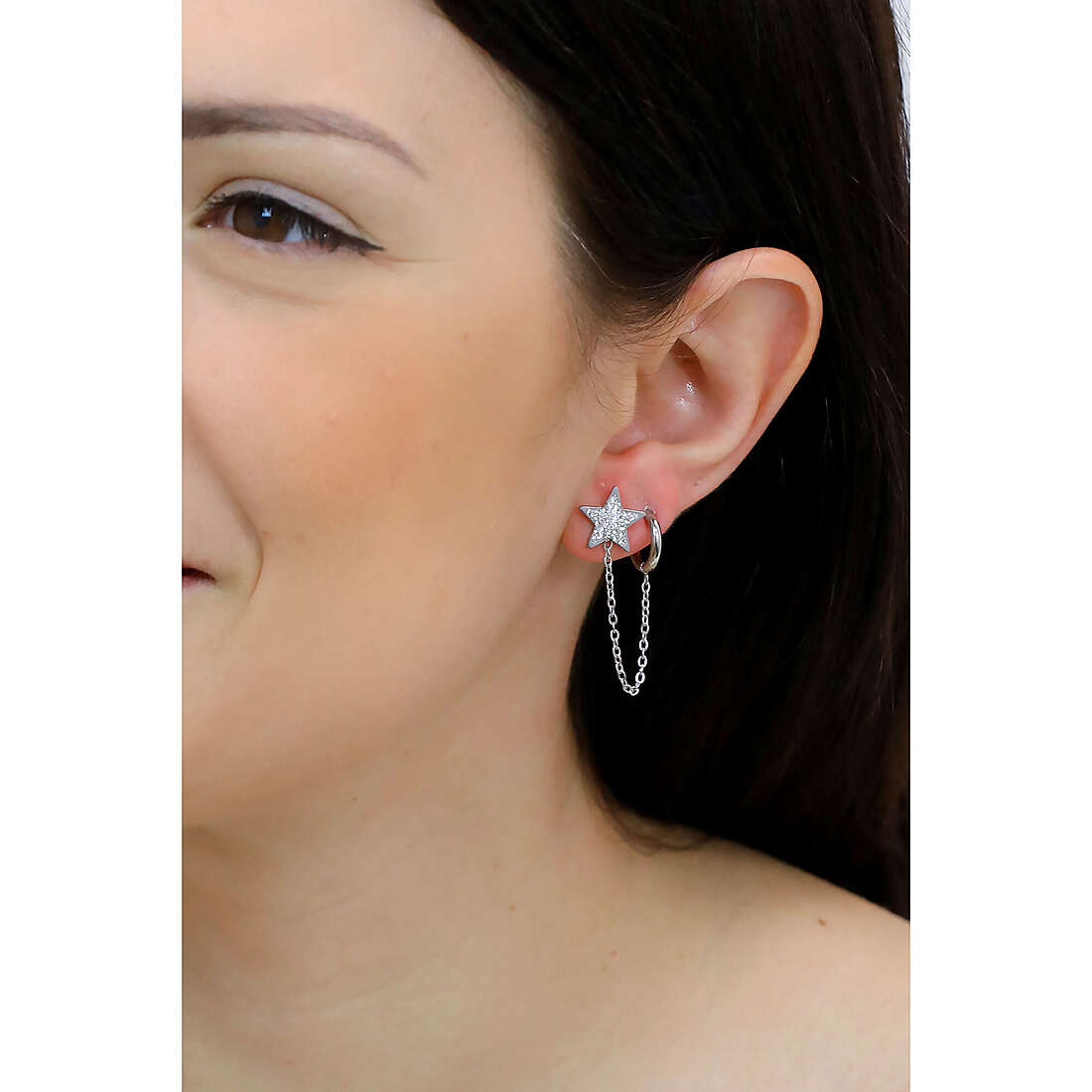 Luca Barra earrings woman OK1251 photo wearing