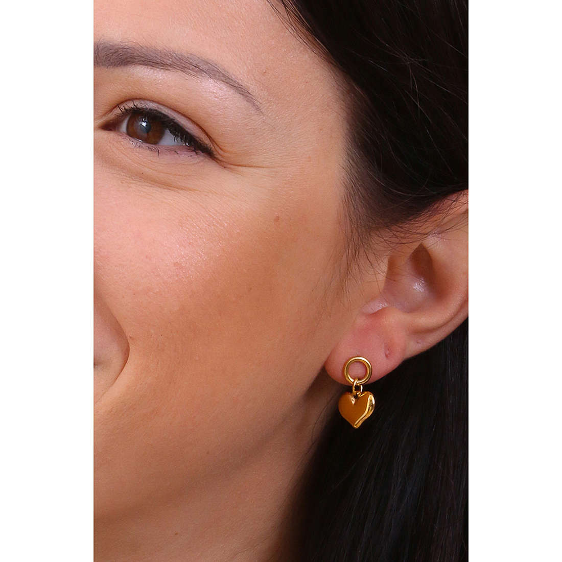 Luca Barra earrings Spring woman OK1147 wearing