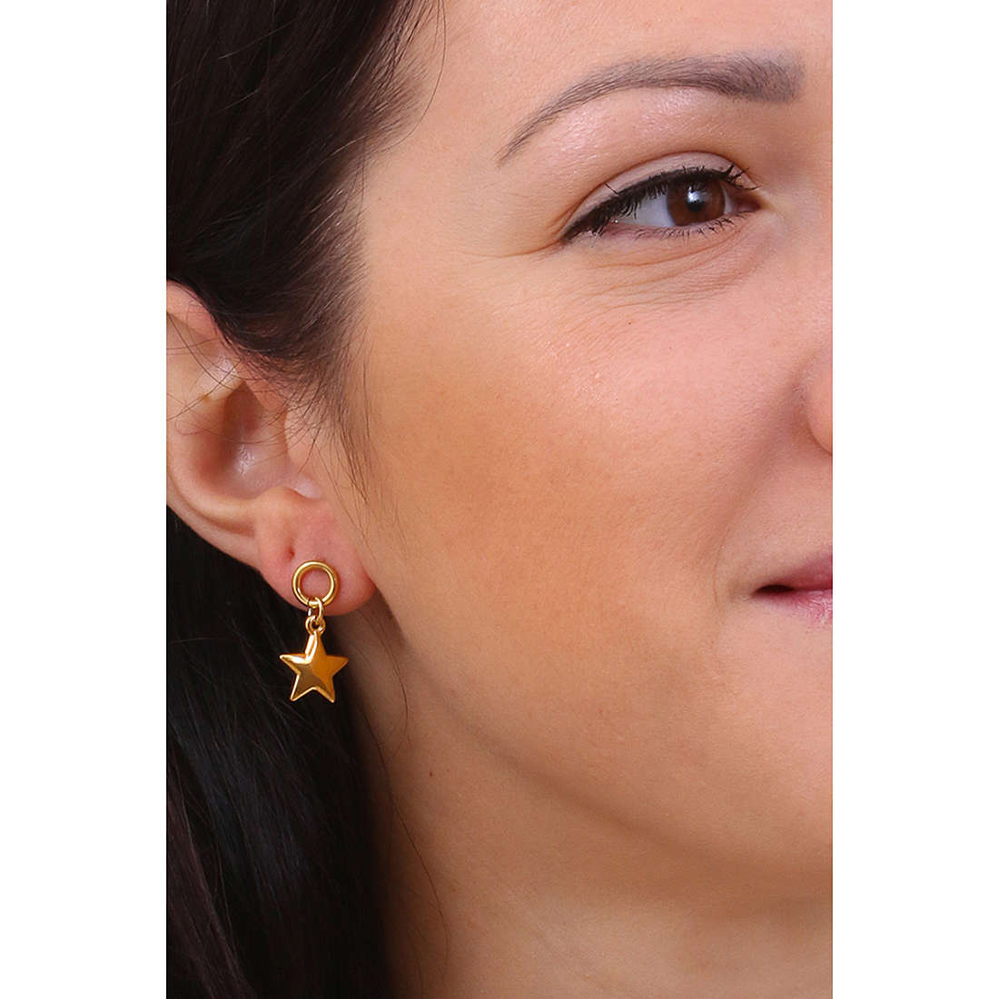 Luca Barra earrings Spring woman OK1149 wearing