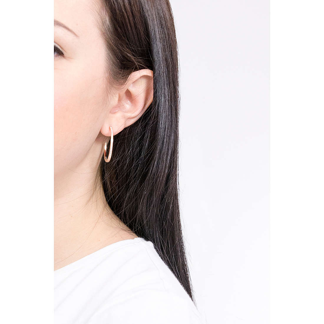 Michael Kors earrings Mk Statement Link woman MKC1178AN791 wearing