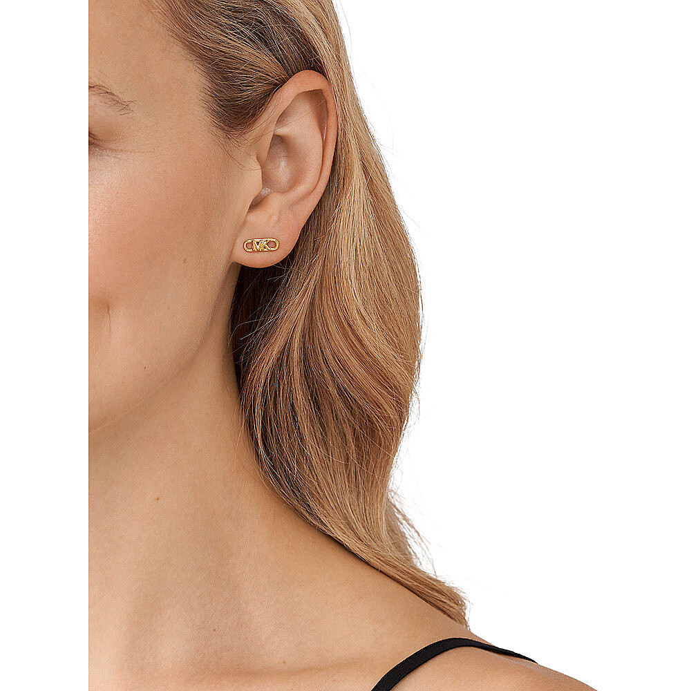 Michael Kors earrings woman MKC164300710 wearing
