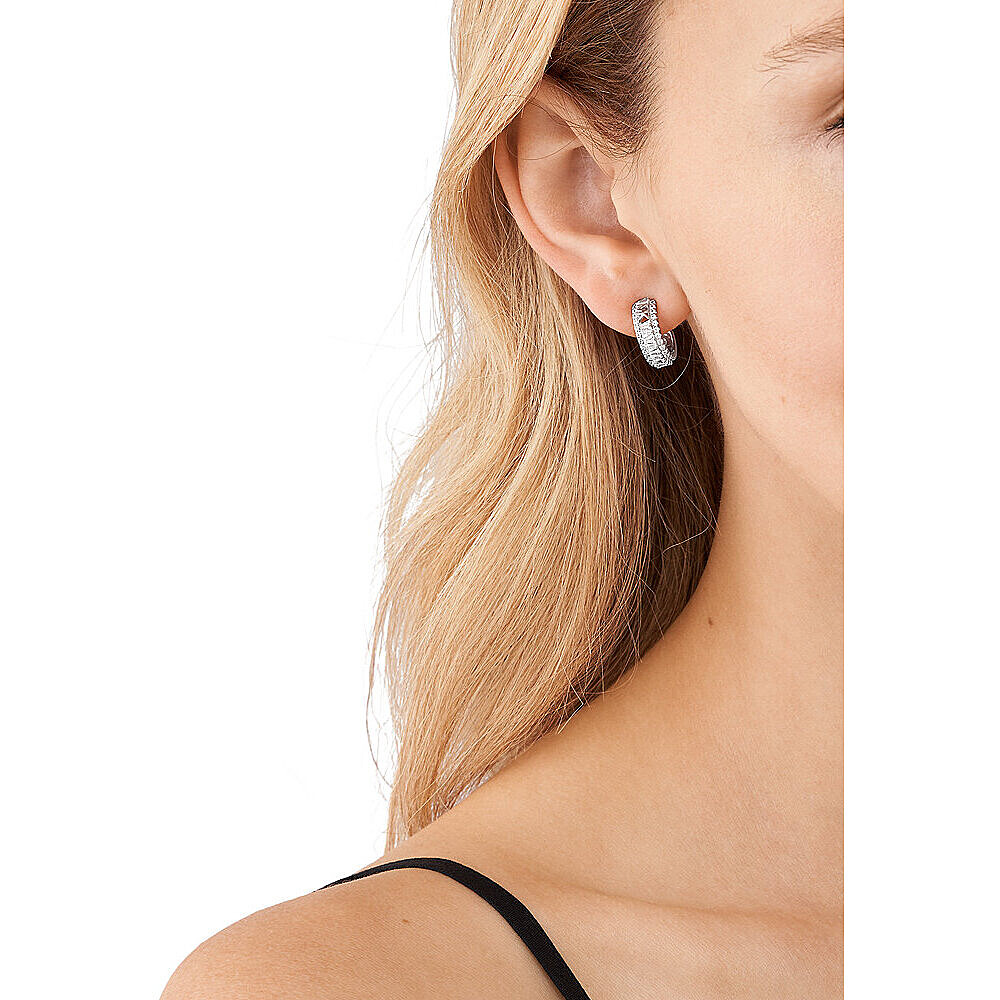 Michael Kors earrings woman MKC1645AN040 wearing