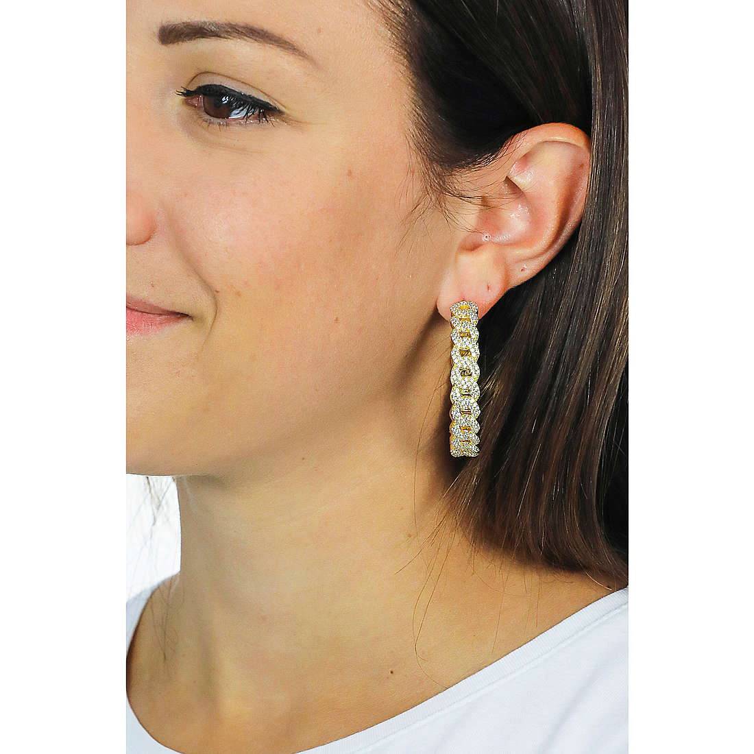 Michael Kors earrings Premium woman MKC1488AN710 wearing